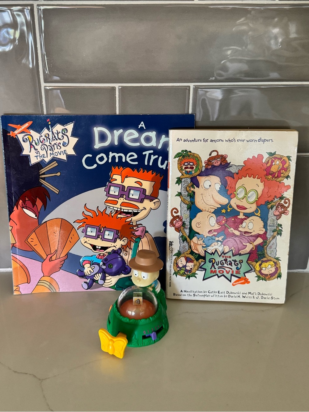 Movie Kids Toy Set with Green Figural Base